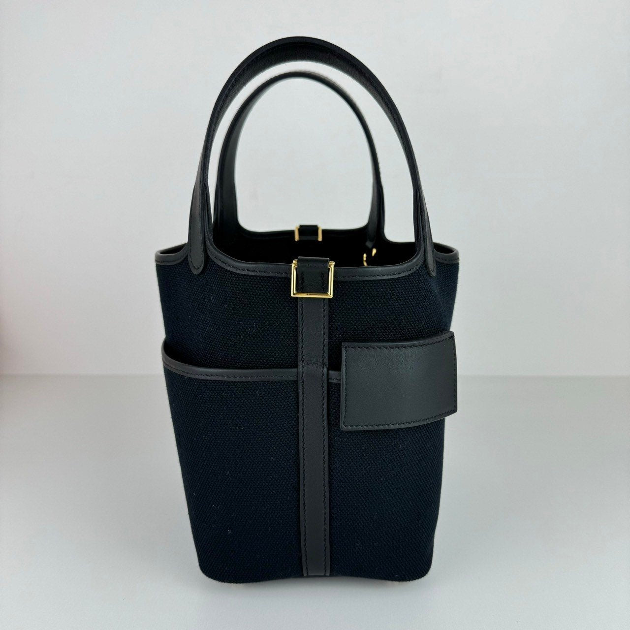 Picotin Lock PM cargo ピコタンカーゴPM Black ブラック GHW ゴールド金具 W刻印 Toile goeland/Swift トワルゴエラン/スイフト