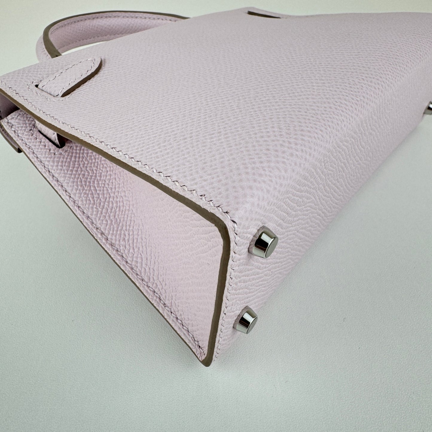 Mini kelly ミニケリー Mauve pale モーヴペール PHW シルバー金具 Stamp-W W刻 Epsom エプソン