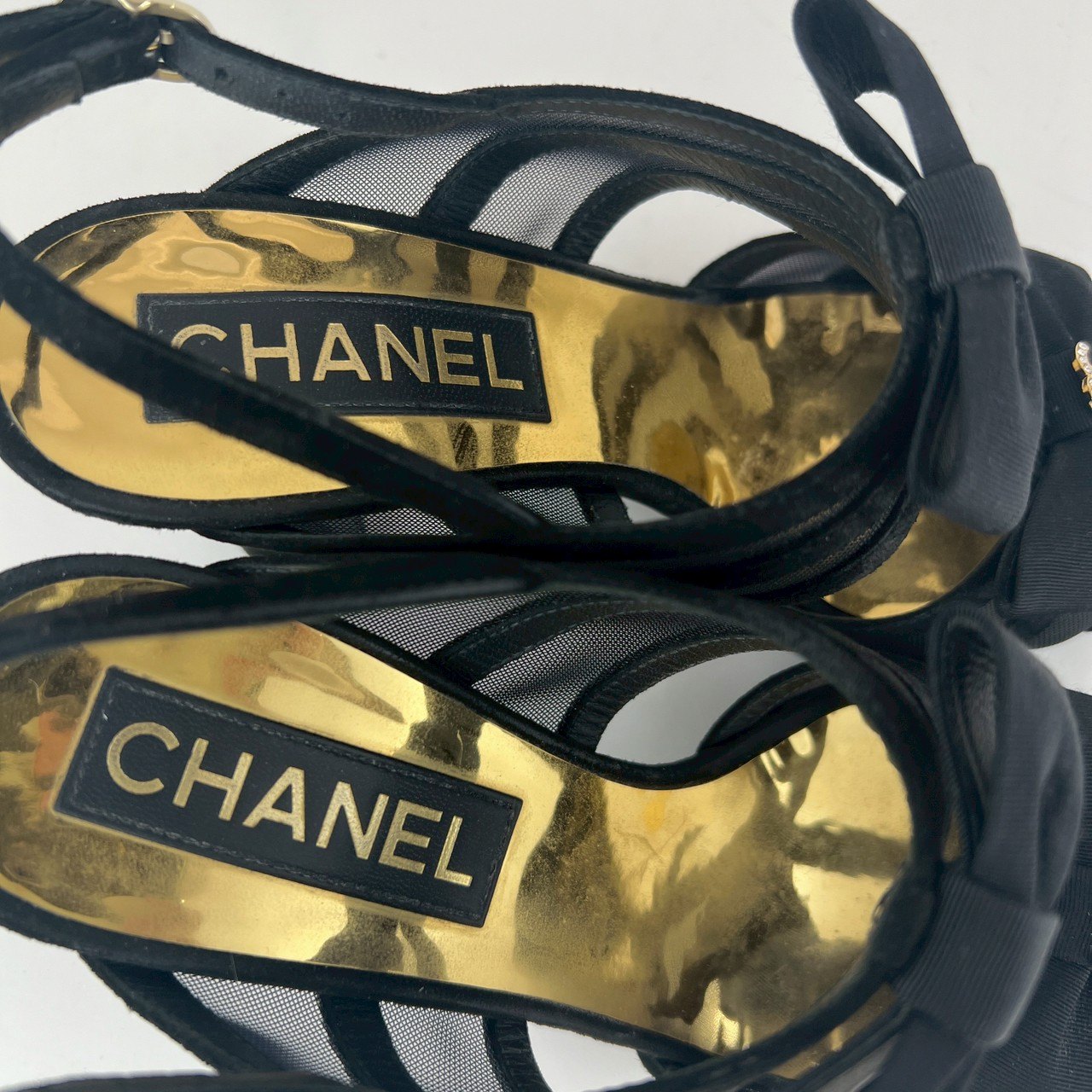 CHANEL シャネル ミュールサンダル ココマーク リボン Black ブラック
