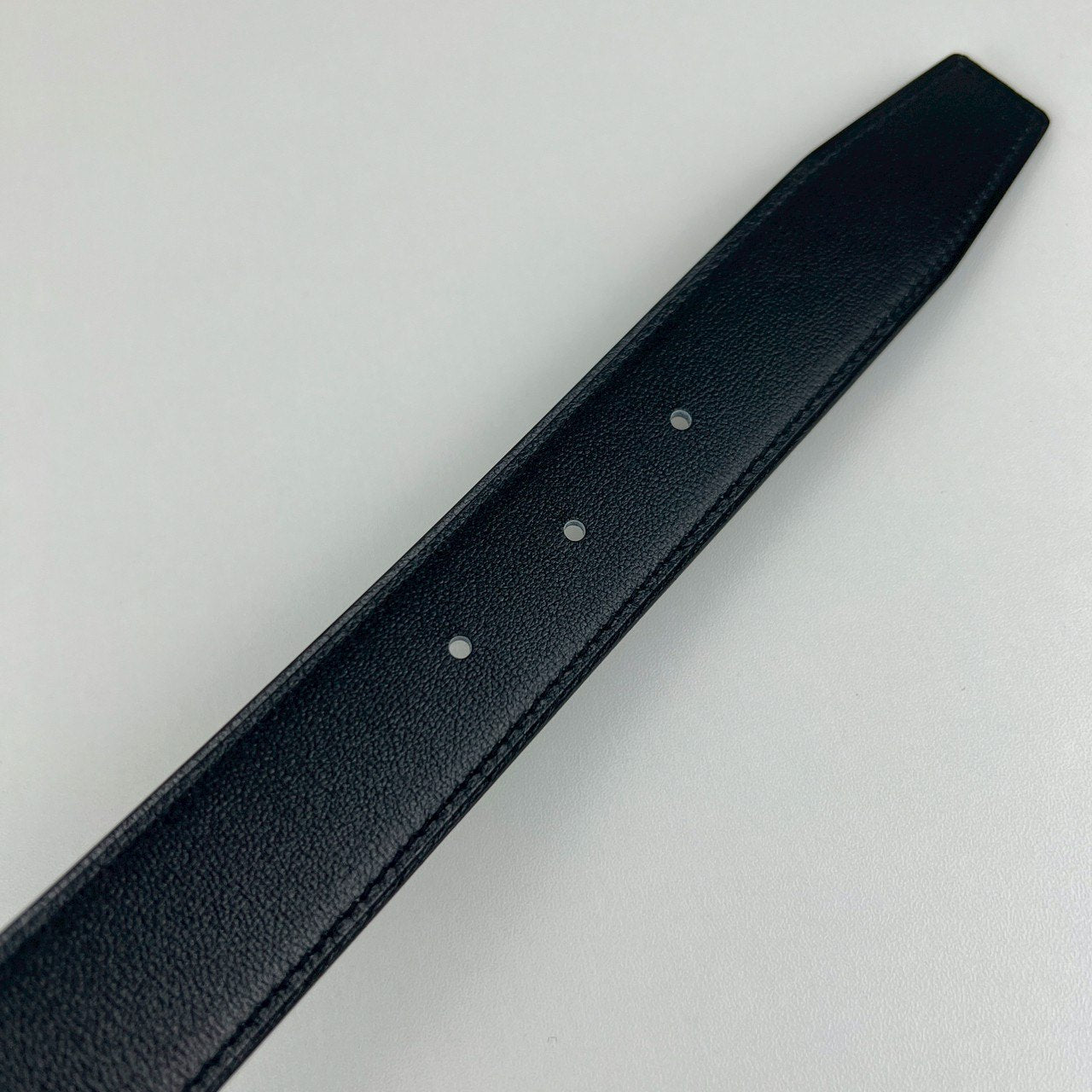 Ceinture H boucleArgent Cuir seul de ceinture H #100 Black/Etain Hベルトバックル リバーシブルベルトレザー Black ブラック/Etain エタン