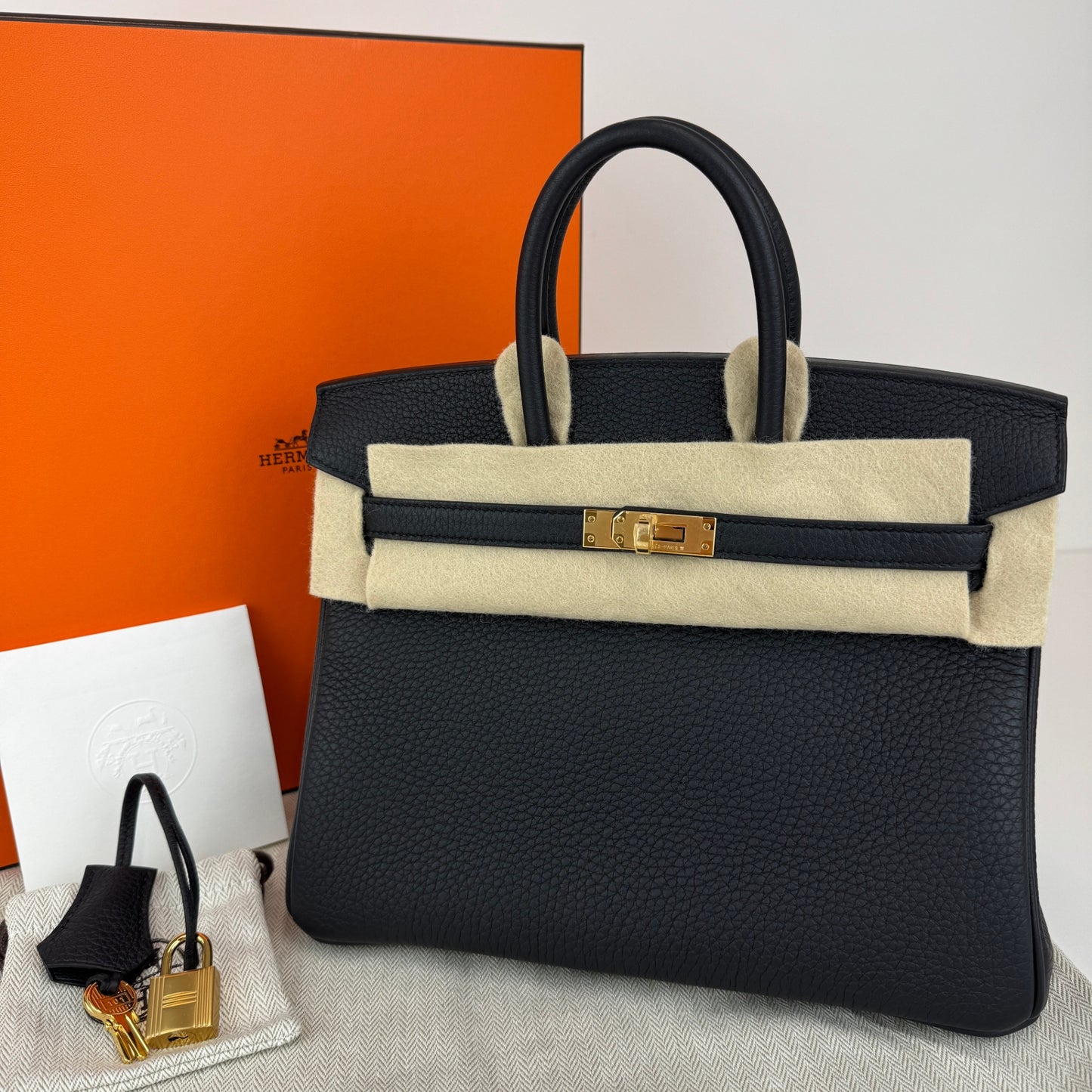Birkin25 バーキン25 Black ブラック Togo トゴ GHW ゴールド金具 Stamp-K K刻印