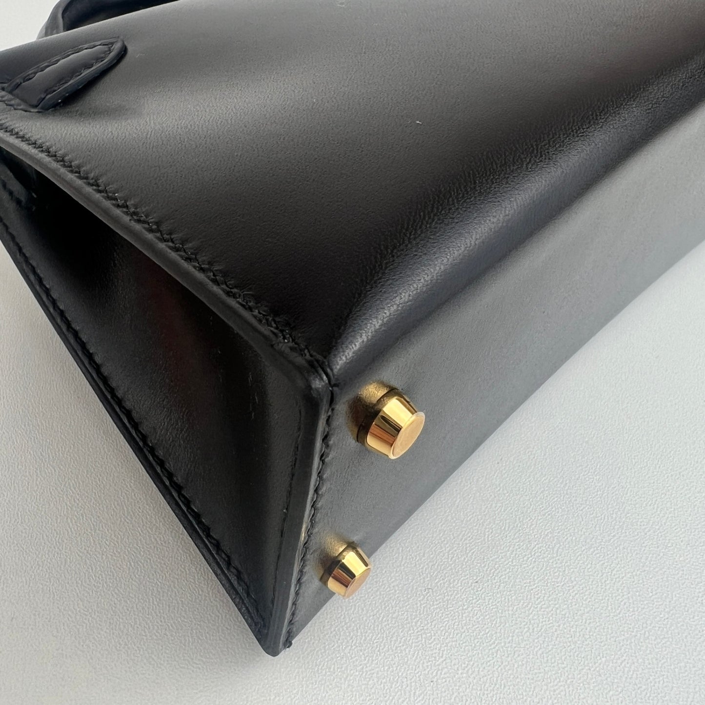 Hermès エルメス Mini kelly ミニケリー Stamp-K K刻印 Box ボックス Black ブラック GHW ゴールド金具