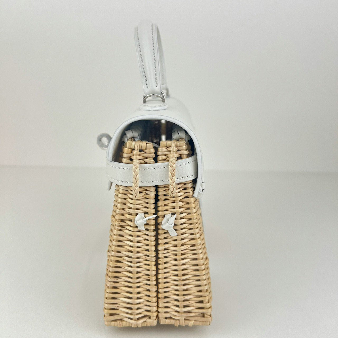 Mini kelly picnic ミニケリーピクニック Blanc ブランク PHW シルバー金具 B刻