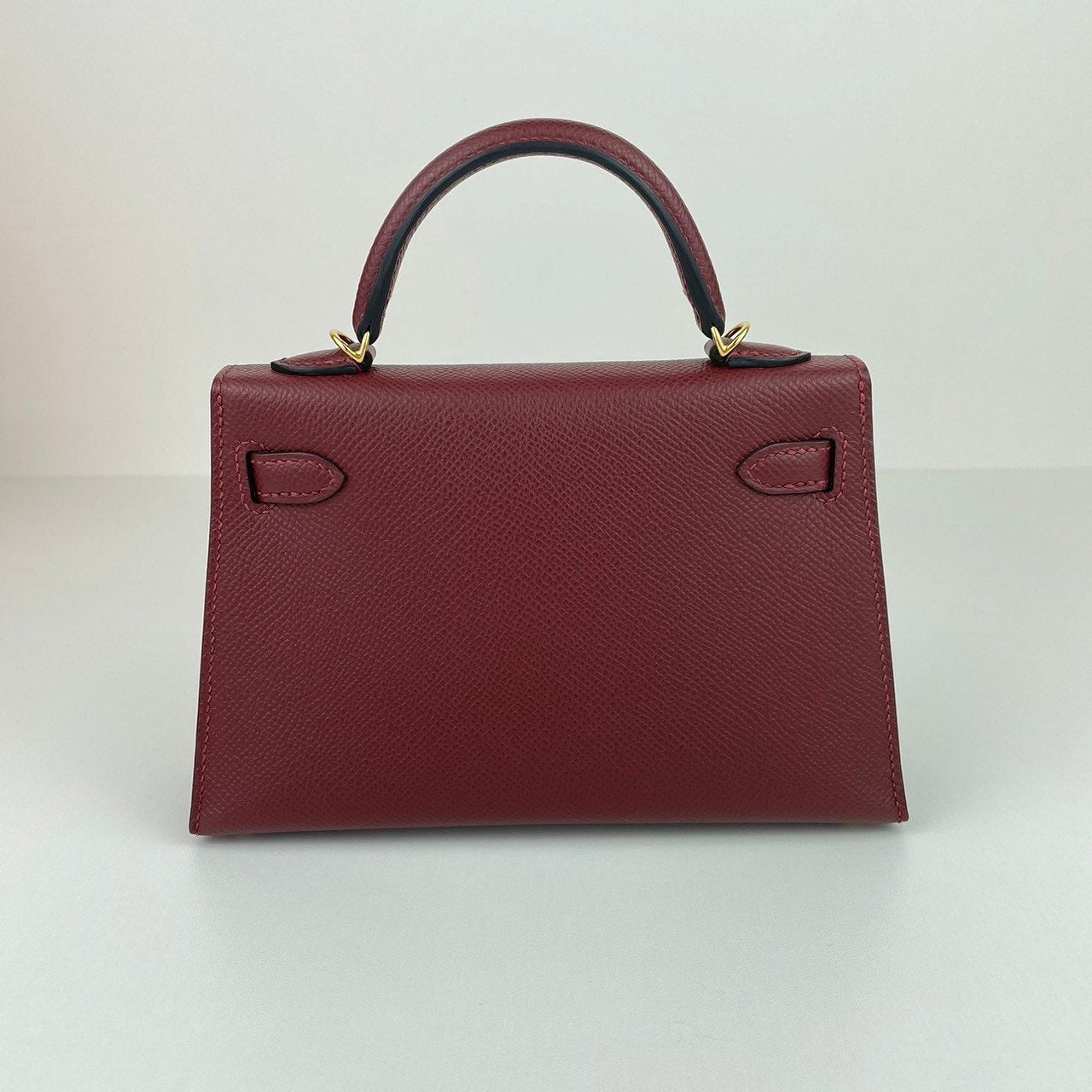 Mini kelly ミニケリー Rouge H ルージュアッシュ GHW ゴールド金具 Stamp-W W刻印 Epsom エプソン