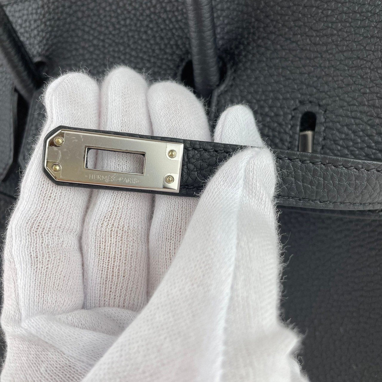 Birkin25 バーキン25 Black ブラック Togo トゴ PHW シルバー金具 Stamp-W W刻印