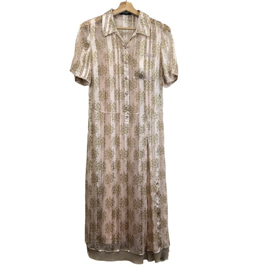 FENDI フェンディ ピンクシフォン ドレス Pink ピンク シルク サイズ36