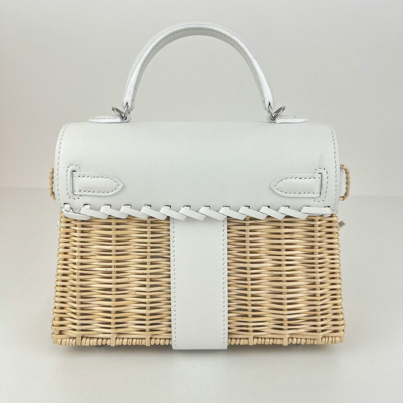 Mini kelly picnic ミニケリーピクニック Blanc ブランク PHW シルバー金具 B刻