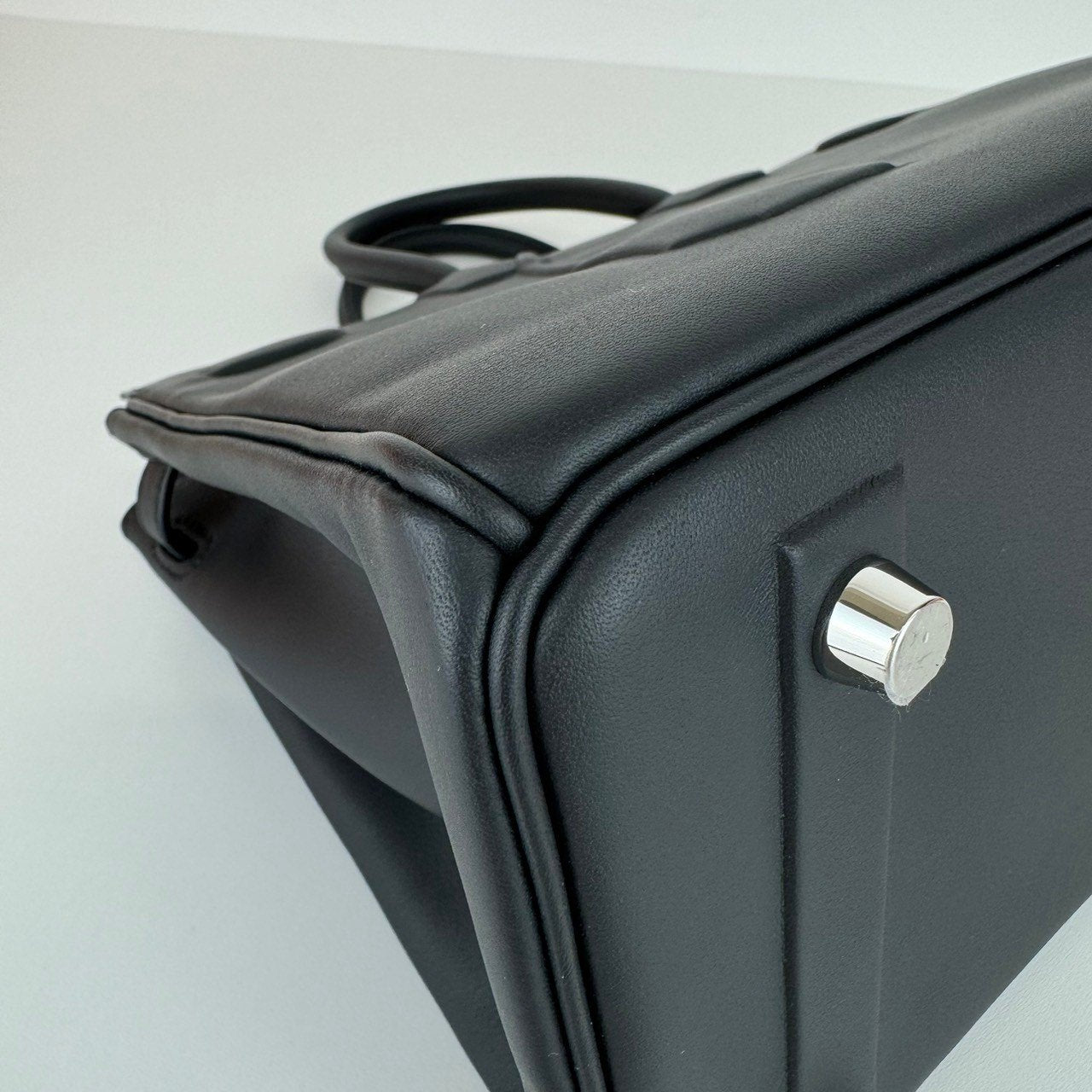 Birkin25 shadow バーキン25 シャドウ Black ブラック Swift スイフト PHW シルバー金具 Stamp-W W刻印