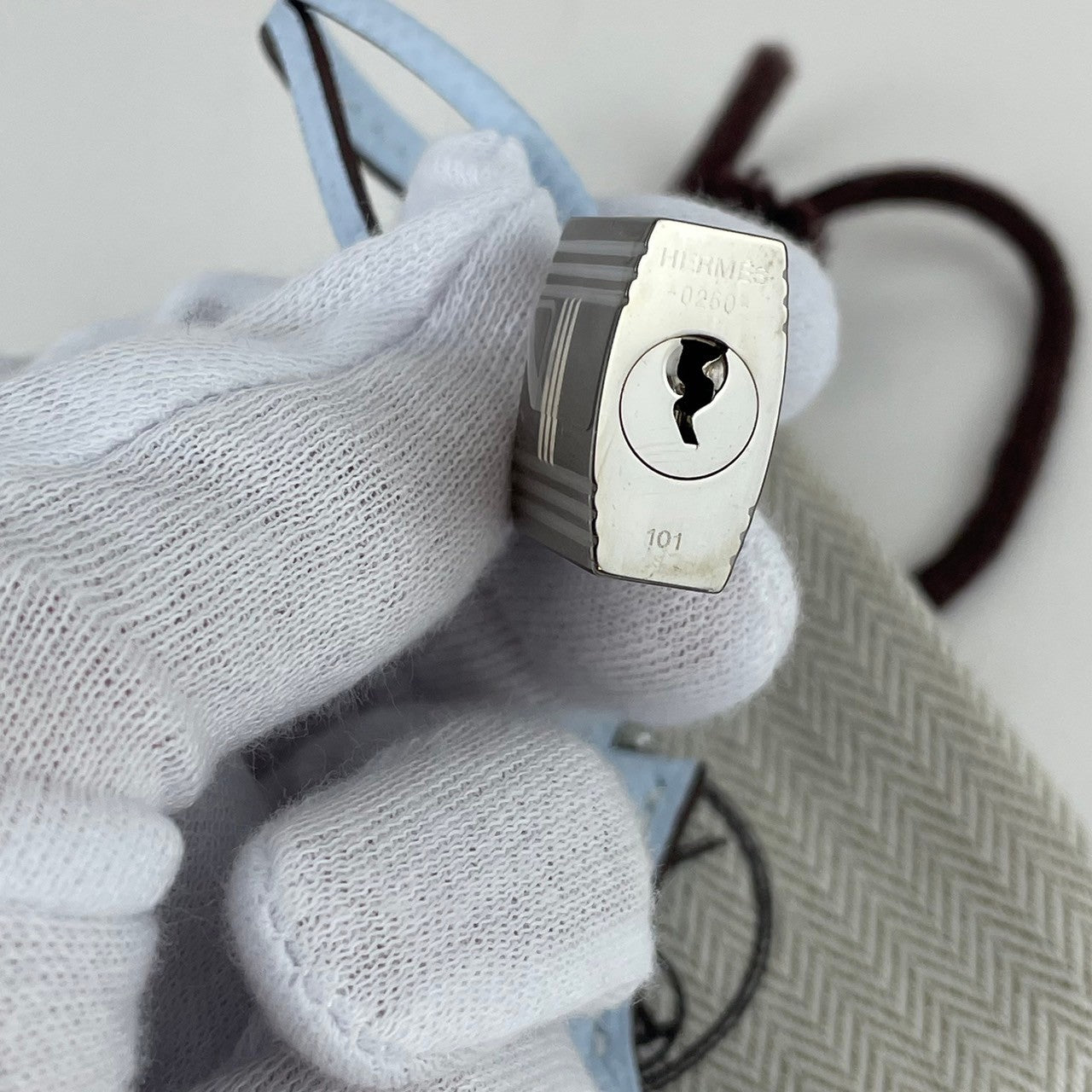 ケリー28 セリエ Kelly28 Sellier Y刻 ブルーブリュム Bleu Brume シルバー金具 PHW エプソン Epsom