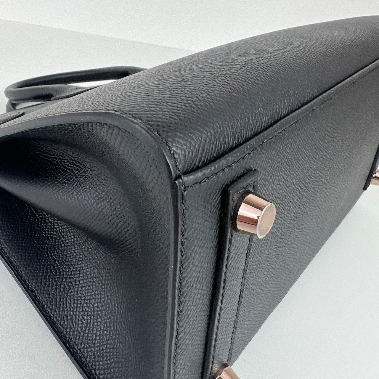 Birkin25 Sellier バーキン25 セリエ Black ブラック Epsom エプソン RGHW ローズゴールド金具 Stamp-U U刻印