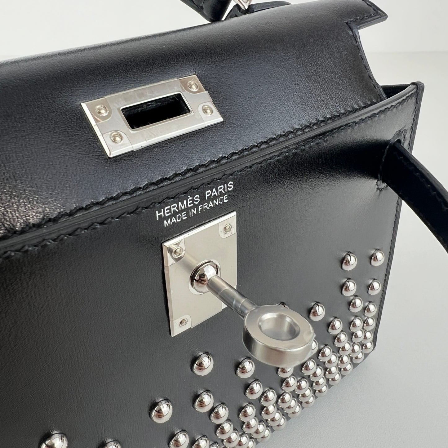 Mini kelly cloute ミニケリークルーテ Black ブラック PHW シルバー金具 Epsom エプソン Stamp-B B刻印