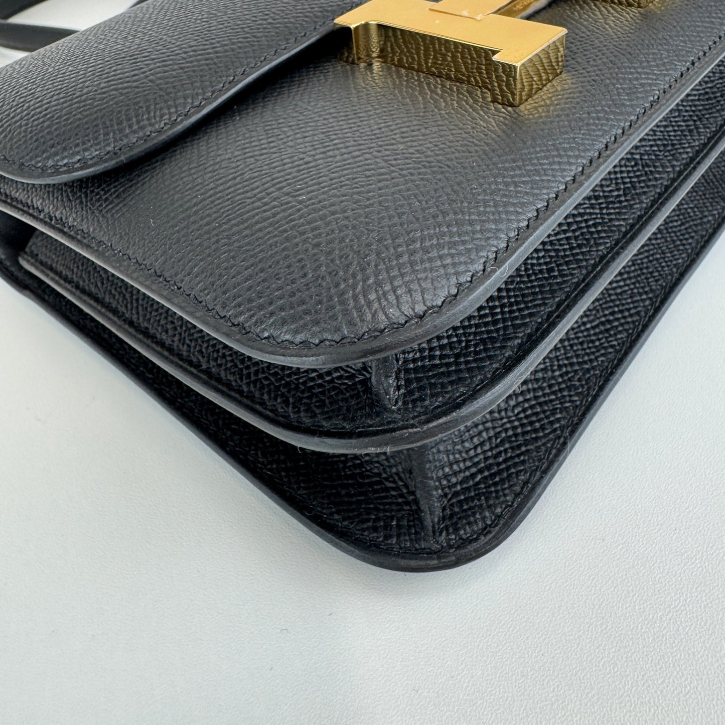 Hermès エルメス Constance mini コンスタンスミニ Stamp-K K刻印 Epsom エプソン Black ブラック GHW ゴールド金具