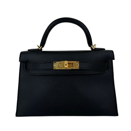 Mini kelly ミニケリー Black ブラック Epsom エプソン GHW ゴールド金具 Stamp-U U刻印