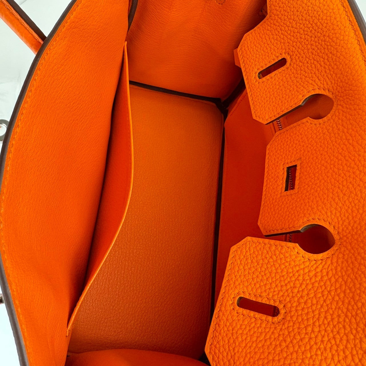 Birkin25 バーキン25 Orange minimum オレンジミニマム PHW シルバー金具 Togo トゴ Stamp-B B刻印