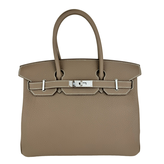 Birkin30 バーキン30 Etoupe エトープ  PHW シルバー金具  Togo トゴ Stamp-W W刻印