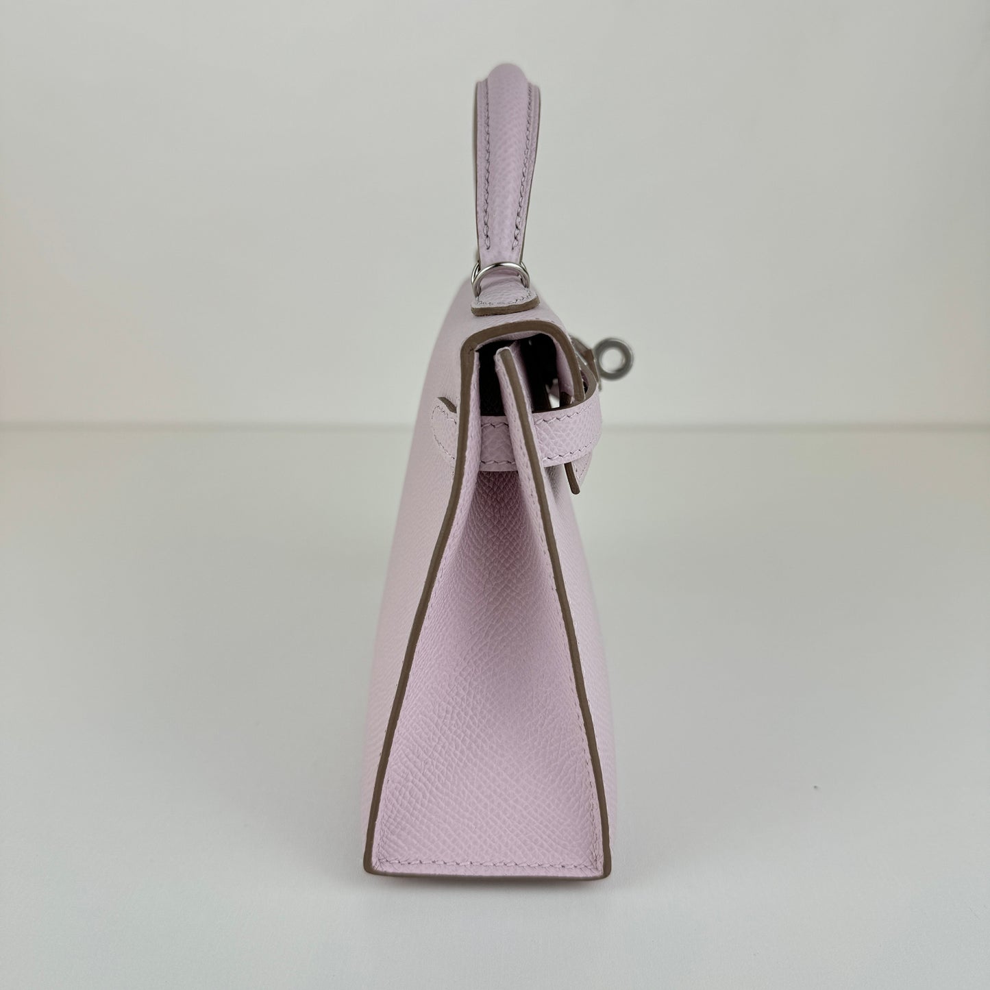 Mini kelly ミニケリー Mauve pale モーヴペール PHW シルバー金具 Stamp-W W刻 Epsom エプソン