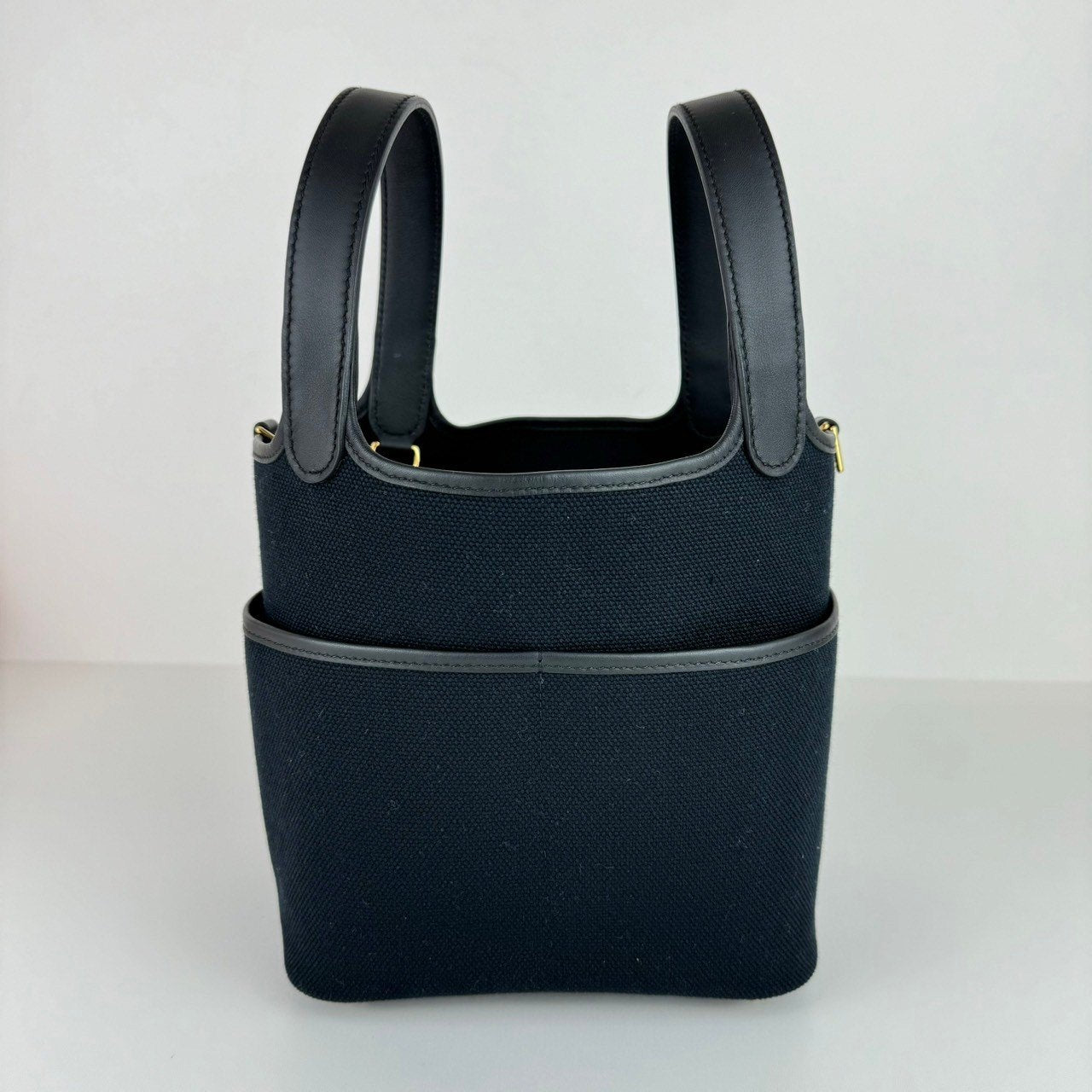 Picotin Lock PM cargo ピコタンカーゴPM Black ブラック GHW ゴールド金具 W刻印 Toile goeland/Swift トワルゴエラン/スイフト