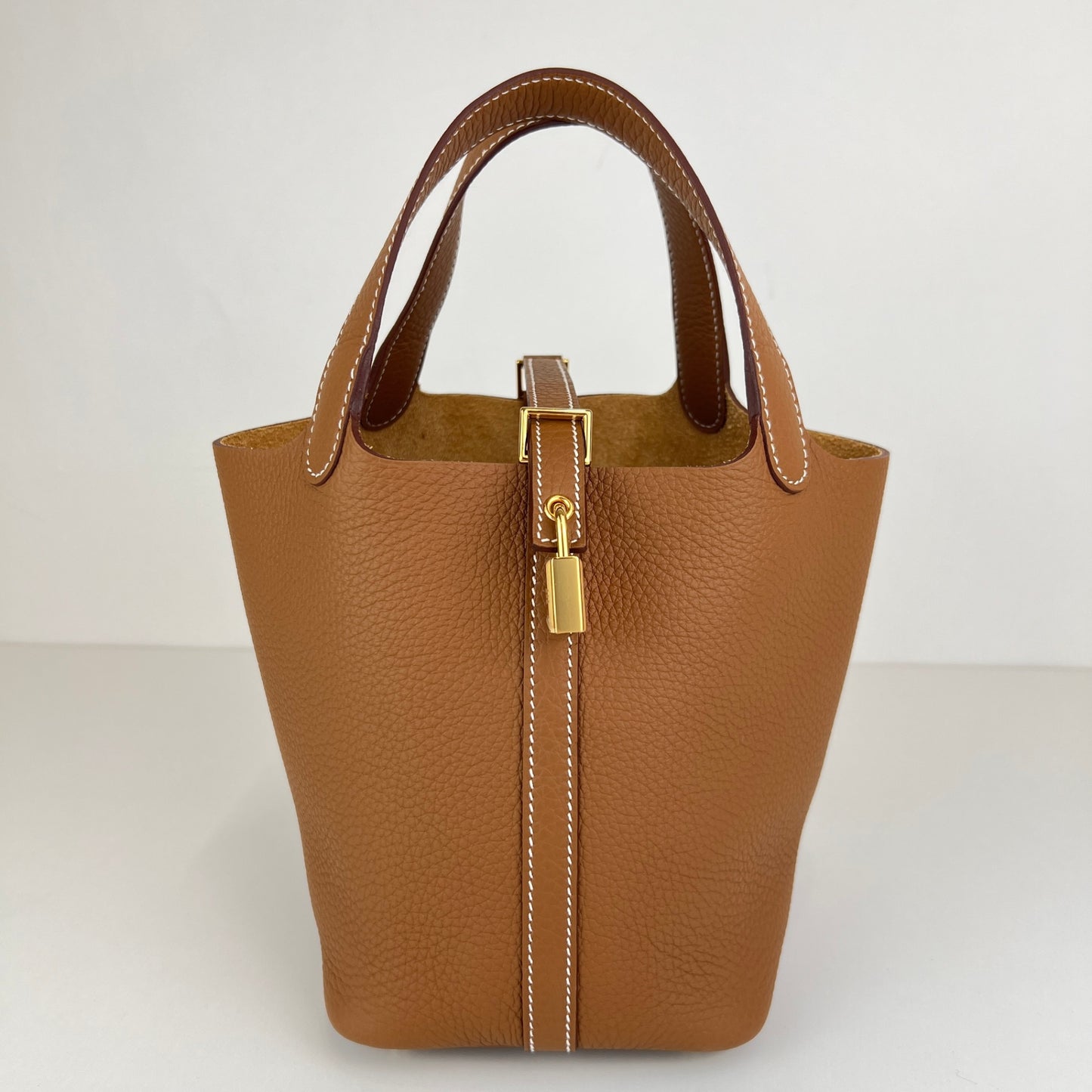 Hermès エルメス Picotin lock PM ピコタンロックPM Stamp-W W刻印 Gold ゴールド GHW ゴールド金具 Clemence クレマンス