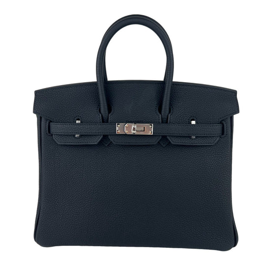 Birkin25 バーキン25 Black ブラック  PHW シルバー金具 Togo トゴ Stamp-W W刻印