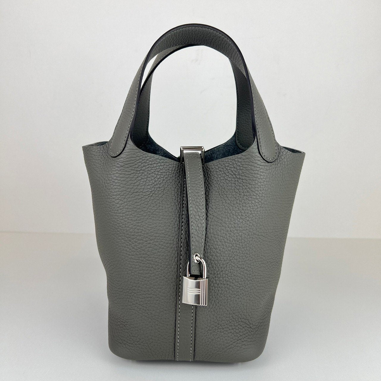 Picotin lock PM ピコタンロックPM Gris meyer グリメイヤー Clemence クレマンス PHW シルバー金具 Stamp-U U刻印