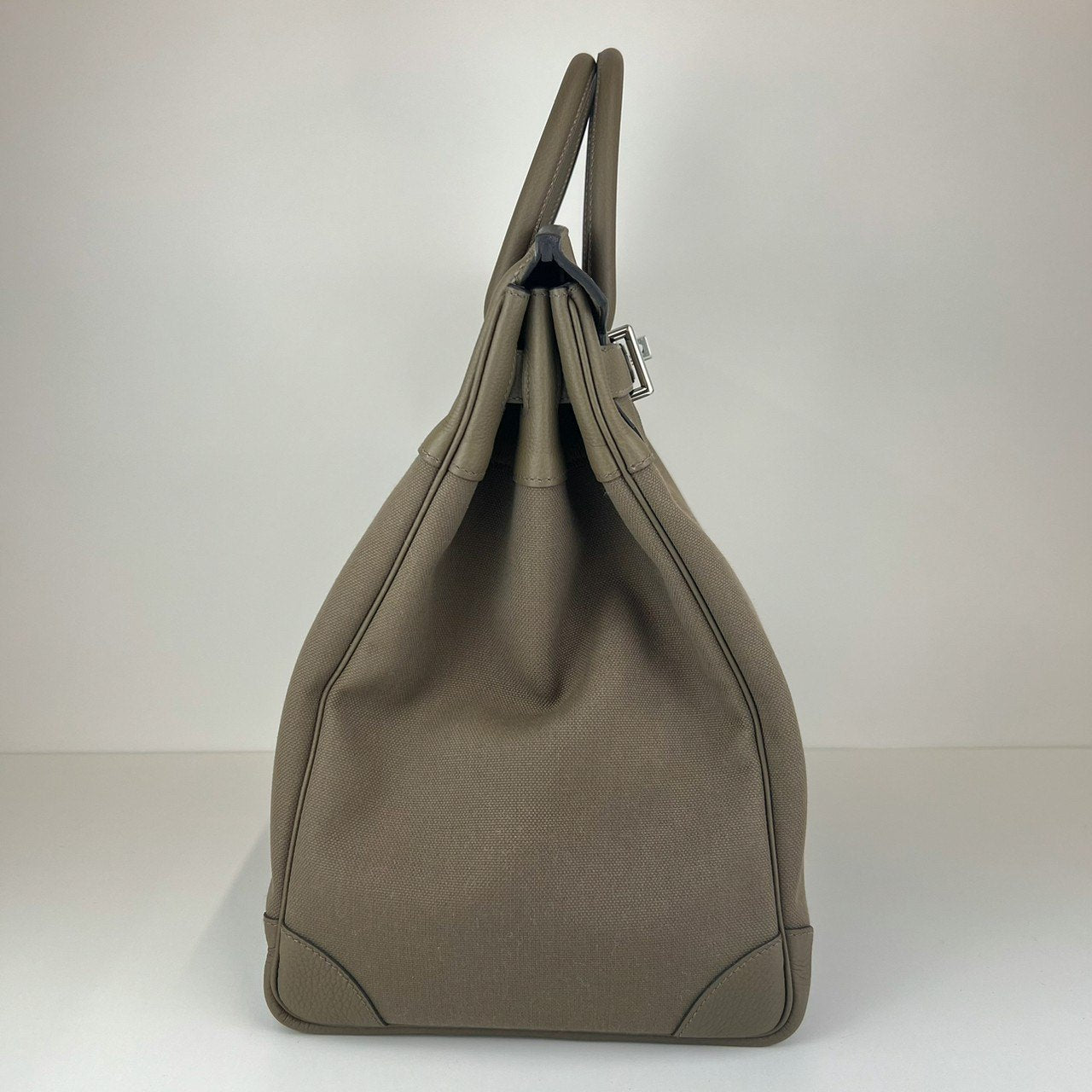 新品未使用 Hermès エルメス Haut a Courroies 40 オータクロア 40 Toundra ツンドラ PHW シルバー金具 Togo/Toile Militaire トゴ/トワルミリタリー ハンドバッグ メンズバッグ