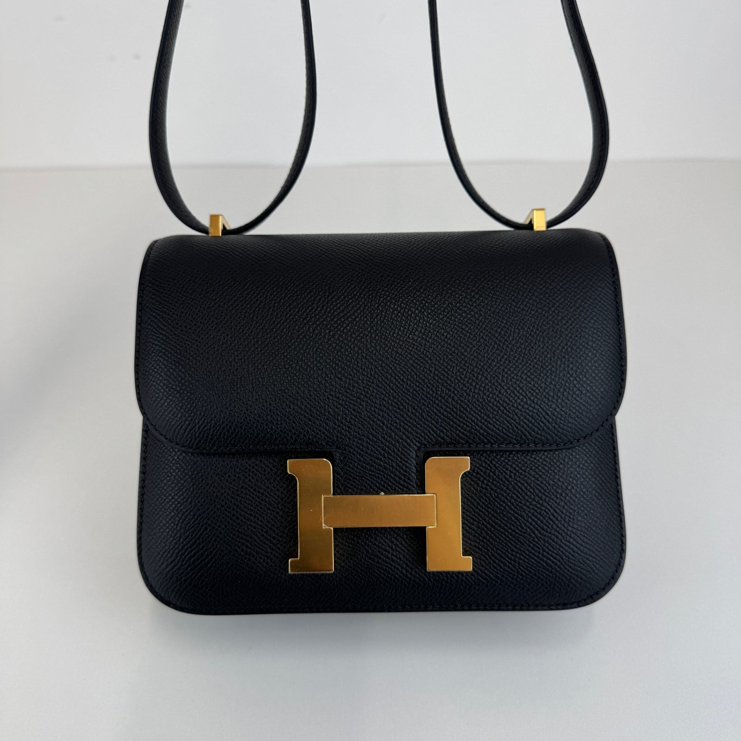 Hermès エルメス Constance mini コンスタンスミニ Stamp-K K刻印 Epsom エプソン Black ブラック GHW ゴールド金具