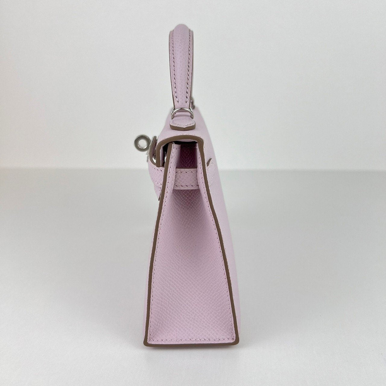 Mini kelly ミニケリー Mauve pale モーヴペール PHW シルバー金具 Stamp-B B刻