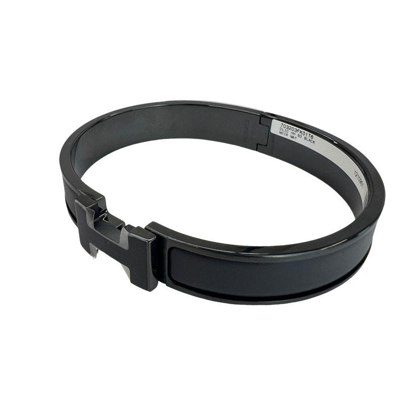 Clic HH so black T6 クリックHHソーブラックブレスレット メタリック仕上げ so black ソーブラック