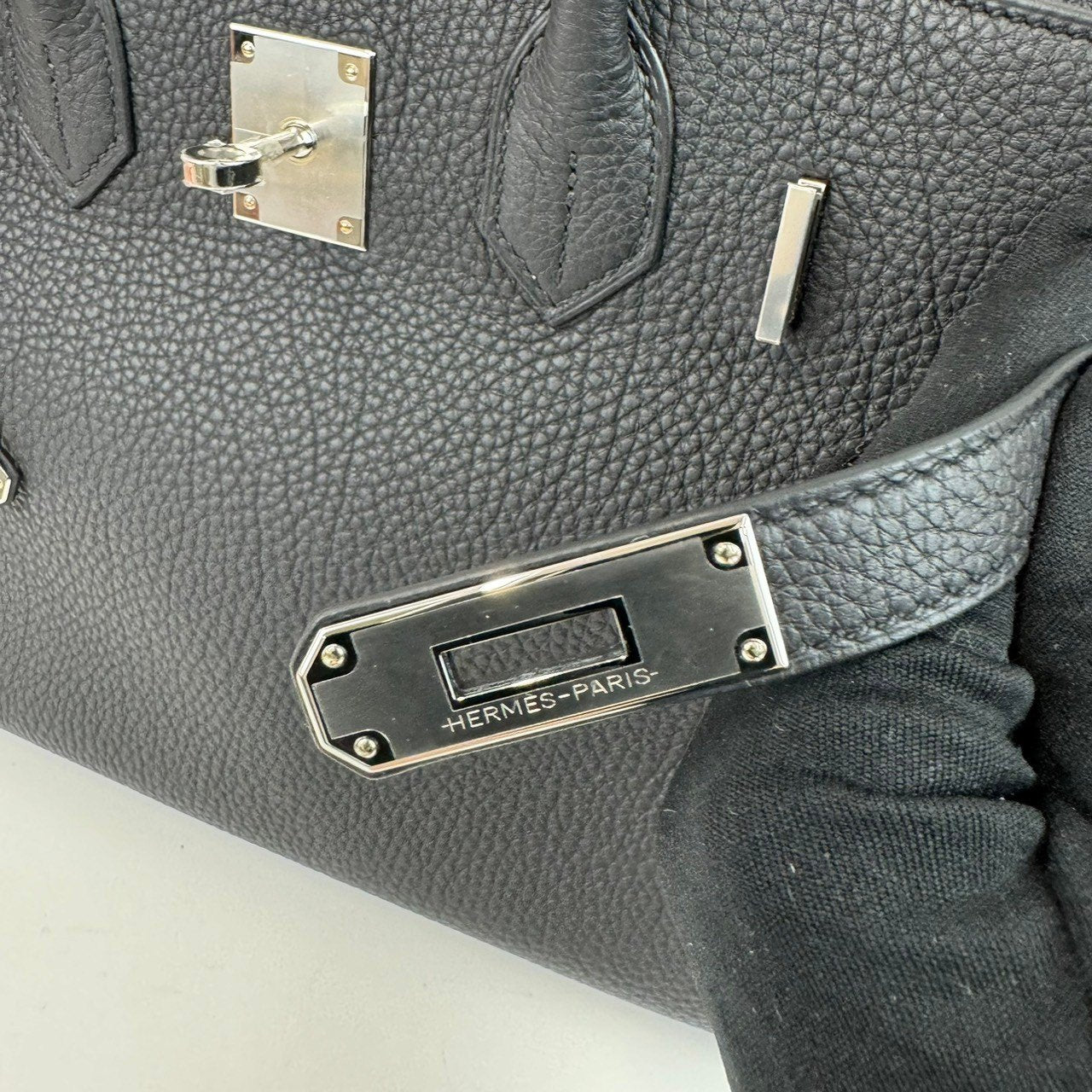 Birkin30 バーキン30 Noir ノワール Togo トゴ PHW シルバー金具 B刻