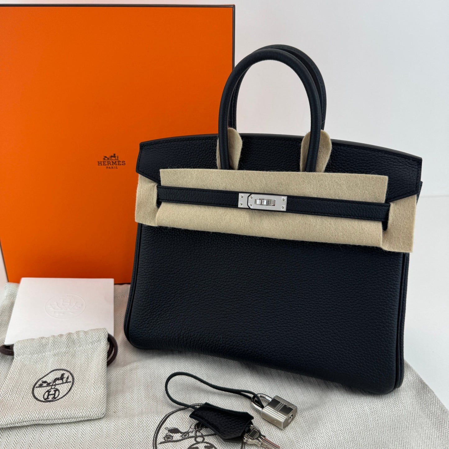 Birkin25 バーキン25 Black ブラック PHW シルバー金具 Stamp-K K刻印 Togo トゴ