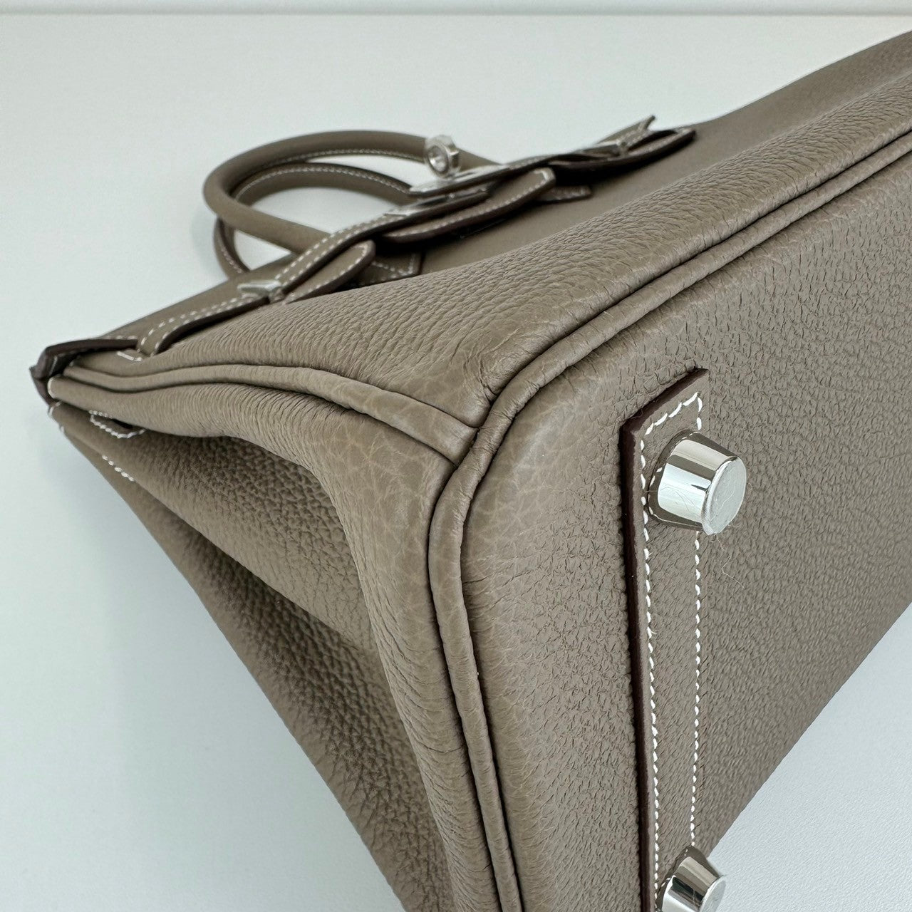 Birkin25 バーキン25 Etoupe エトープ PHW シルバー金具 Togo トゴ Stamp-K K刻印