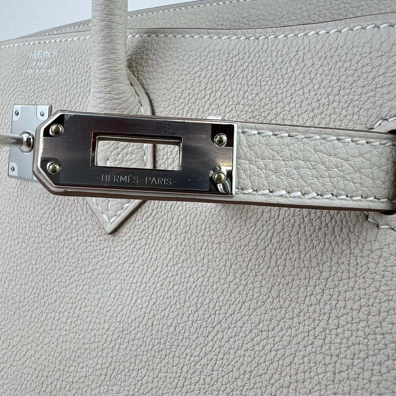 Birkin25 バーキン25 Craie クレ Togo トゴ PHW シルバー金具 Stamp-W W刻印