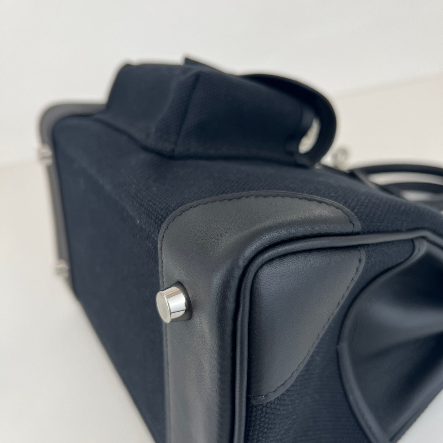 Birkin25 cargo バーキン25 カーゴ Toile goéland canvas トワルゴエランキャンバス シルバー金具 Stamp-U U刻印 Togo トゴ