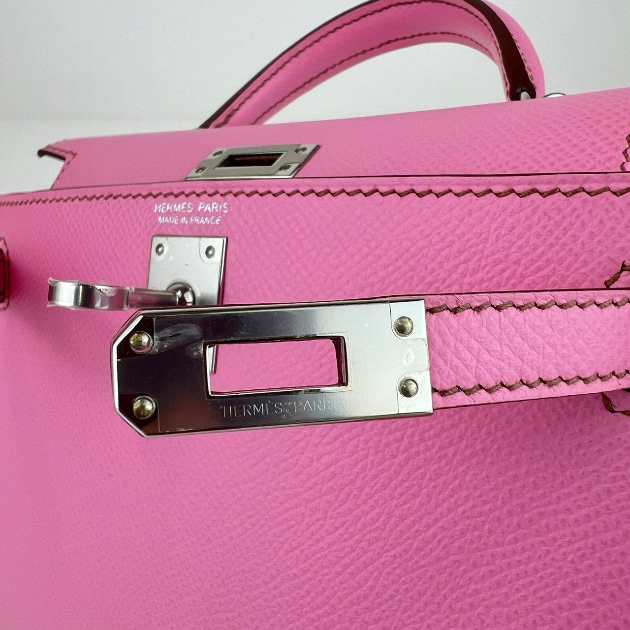 Mini kelly ミニケリー Bubblegum バブルガム PHW シルバー金具 Epsom エプソン Z刻