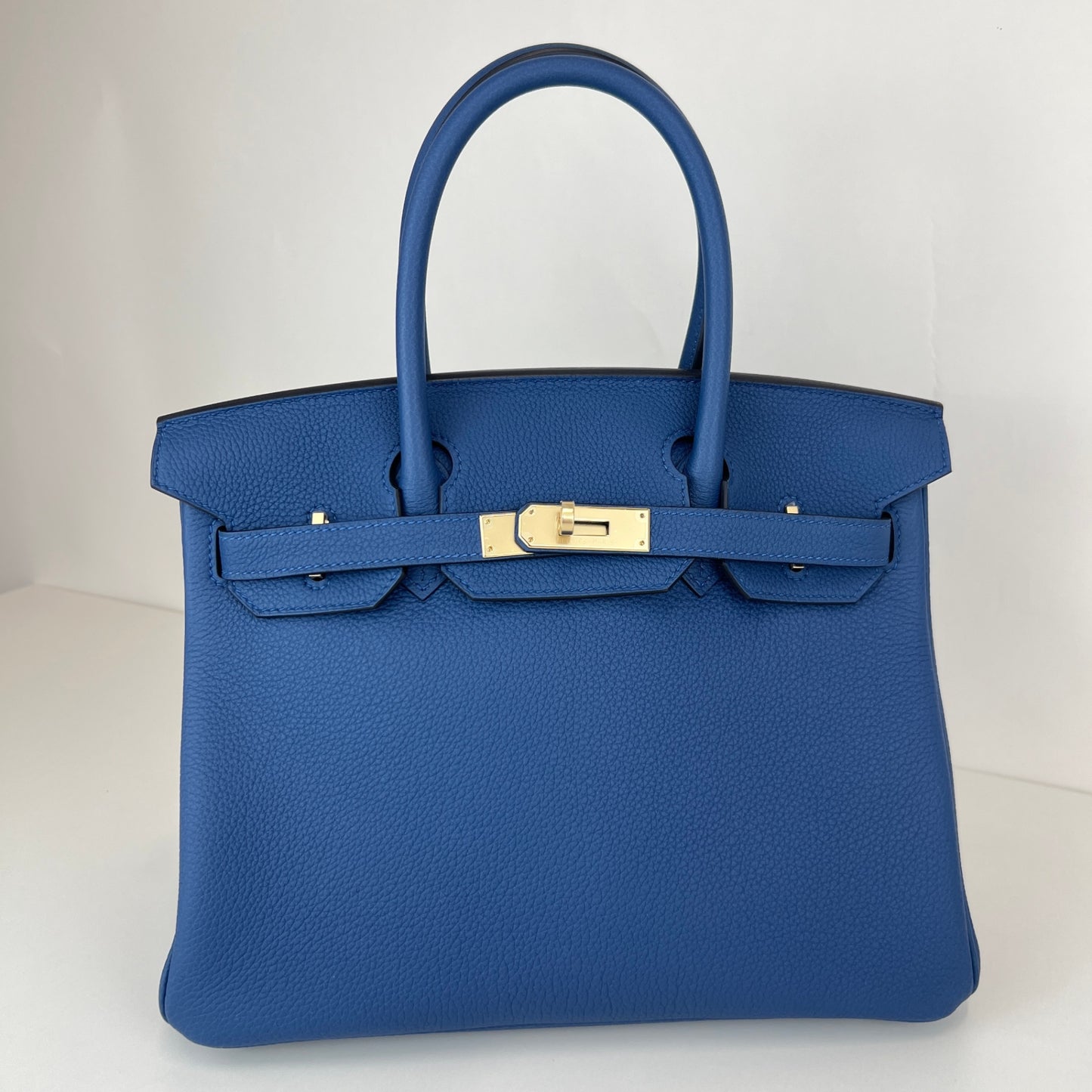 Birkin30 バーキン30 Blue tie ブルータイ Togo トゴ PMBHW シャンパンゴールド金具 Stamp-K K刻印
