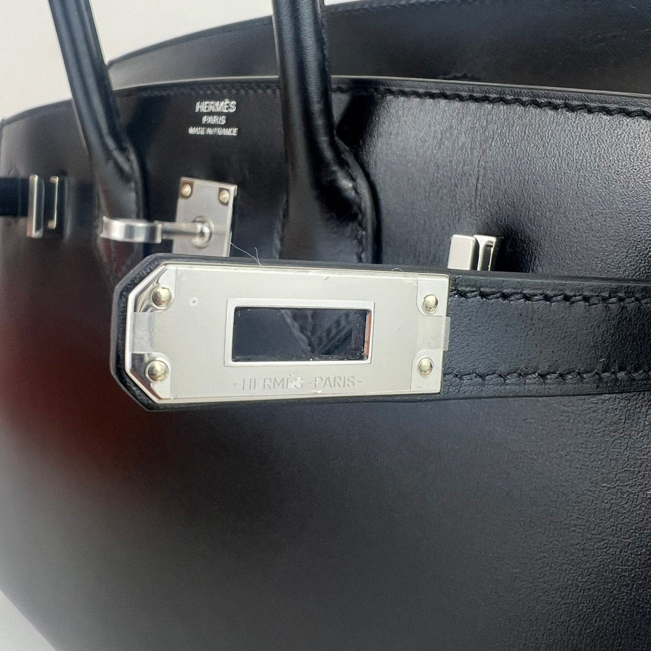 Birkin25 バーキン25 Black ブラック PHW シルバー金具 Box ボックス Stamp-W W刻印