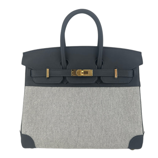 Birkin25 バーキン25 Stamp-K K刻印 Toile H/Swift トワルアッシュ/スイフト Gris misty グリミスティ GHW ゴールド金具
