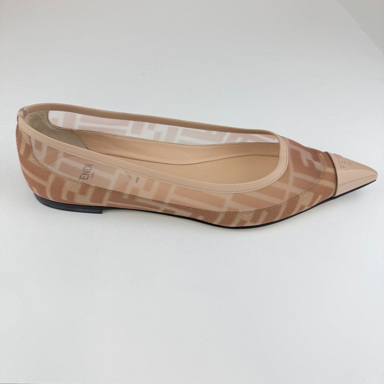 Colibri Pointed Toe Ballerina Flat コリブリ ポインテッドトゥ バレエフラット Pink ピンク ポリアミド カーフレザー ラムレザー サイズ37 24cm
