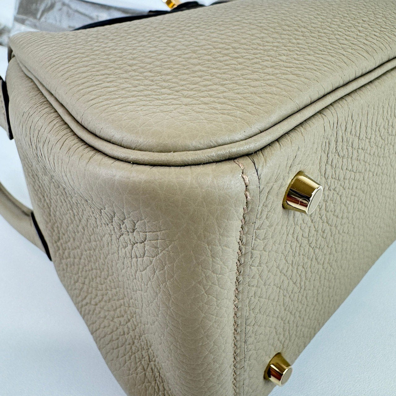 Lindy mini リンディミニ Beige Marfa ベージュマルファ GHW ゴールド金具 Clemence クレマンス W刻