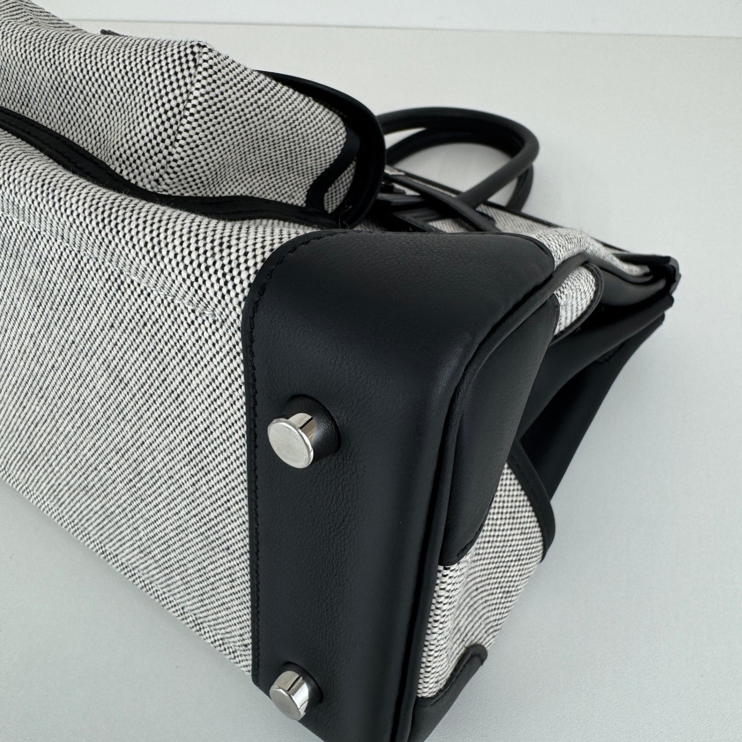 Birkin25 cargo バーキン25 カーゴ Black ブラック Toile goeland/Swift トワルゴエラン/スイフト PHW シルバー金具 Stamp-K K刻印