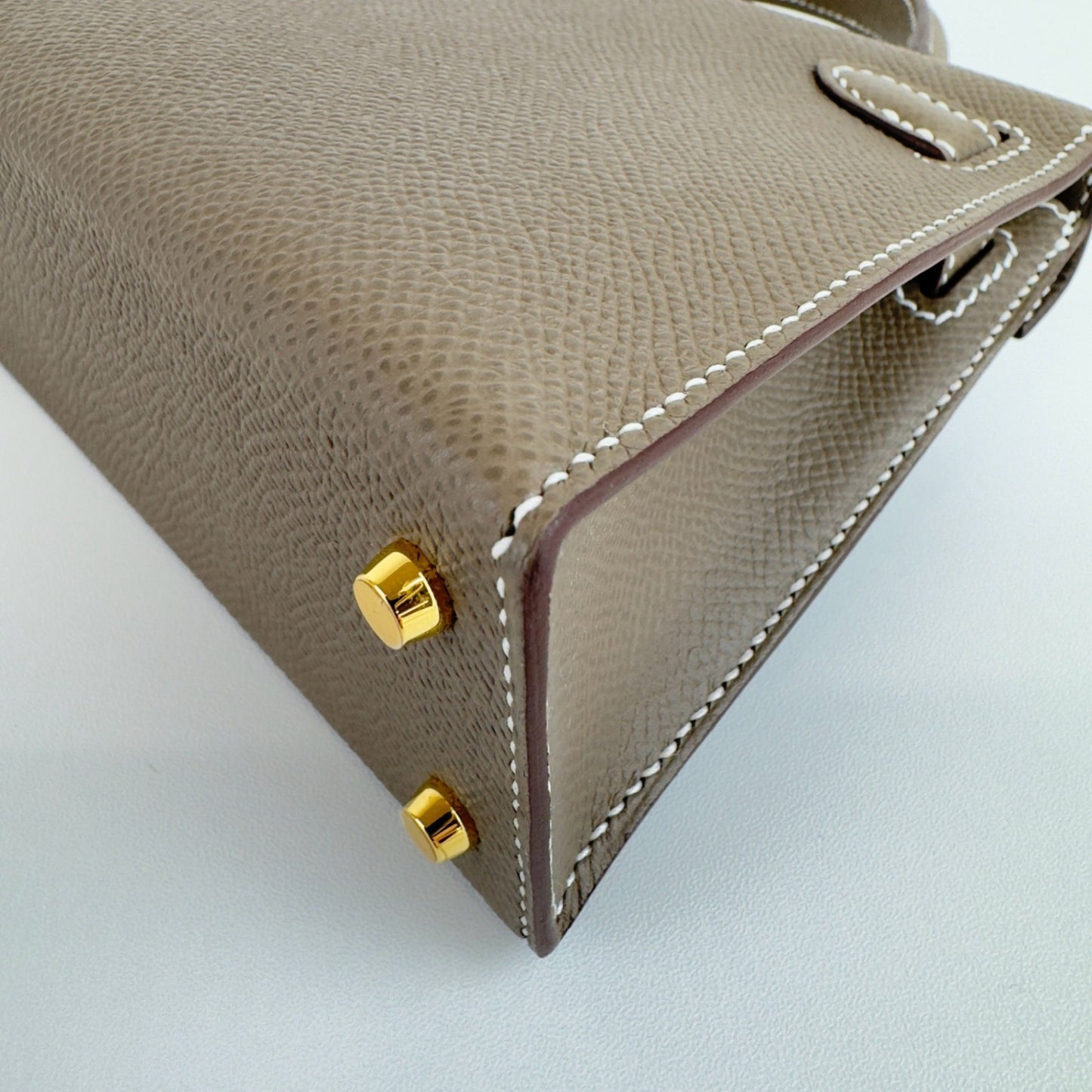 Mini kelly ミニケリー Etoupe エトープ Epsom エプソン GHW ゴールド金具 Stamp-W W刻印