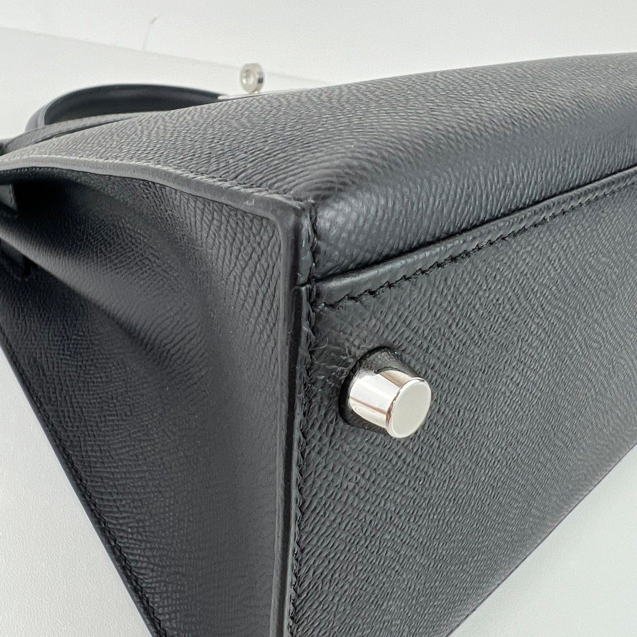 Kelly28 Sellier ケリー28 セリエ ブラック PHW シルバー金具 W刻 Togo トゴ