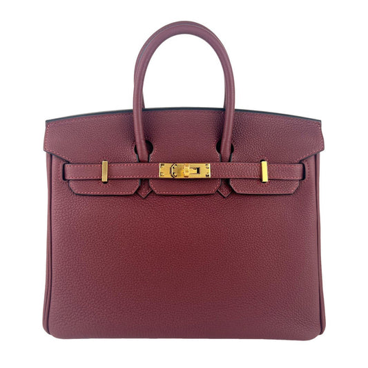 Birkin25 バーキン25 Rouge H ルージュアッシュ GHW ゴールド金具 W刻 Togo トゴ