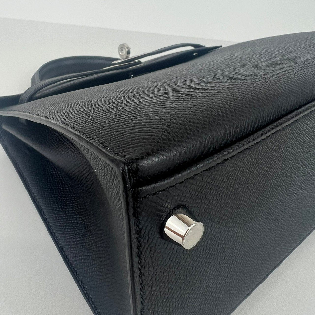Kelly25 ケリー25 Black ブラック PHW シルバー金具 Epsom エプソン Stamp-W W刻印
