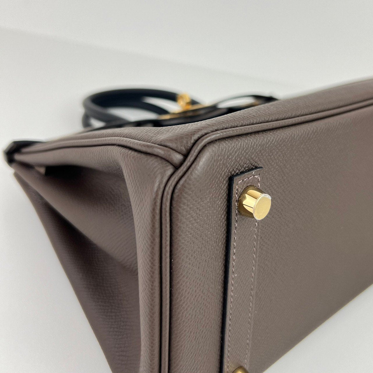 Birkin25 tricolor バーキン25 Ecorce/Etoupe/Black エコルセ/エトープ/ブラック GHW ゴールド金具 Stamp-W W刻印