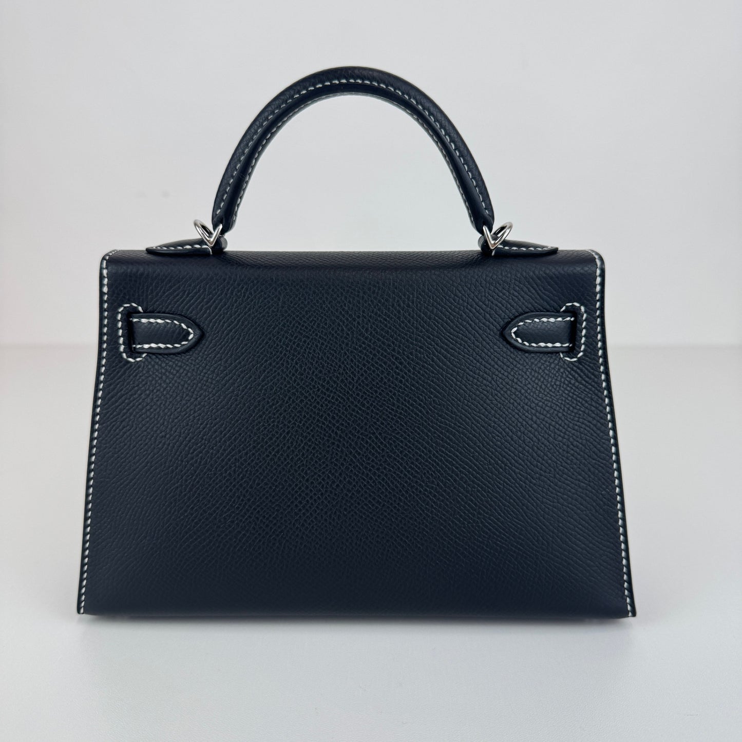 Mini kelly SO ミニケリー スペシャルオーダー Black ブラック/Gris perle グリパール Epsom エプソン PHW シルバー金具 Stamp-K K刻印