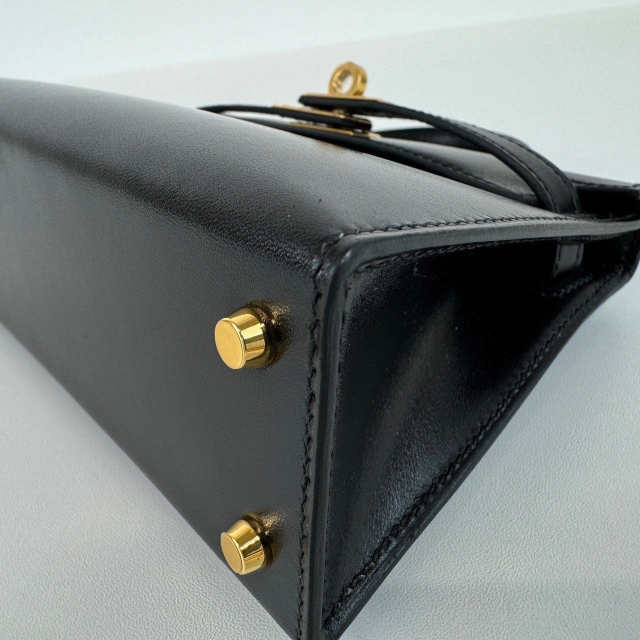 Mini kelly ミニケリー Black ブラック GHW ゴールド金具 Box ボックス Stamp-B B刻印