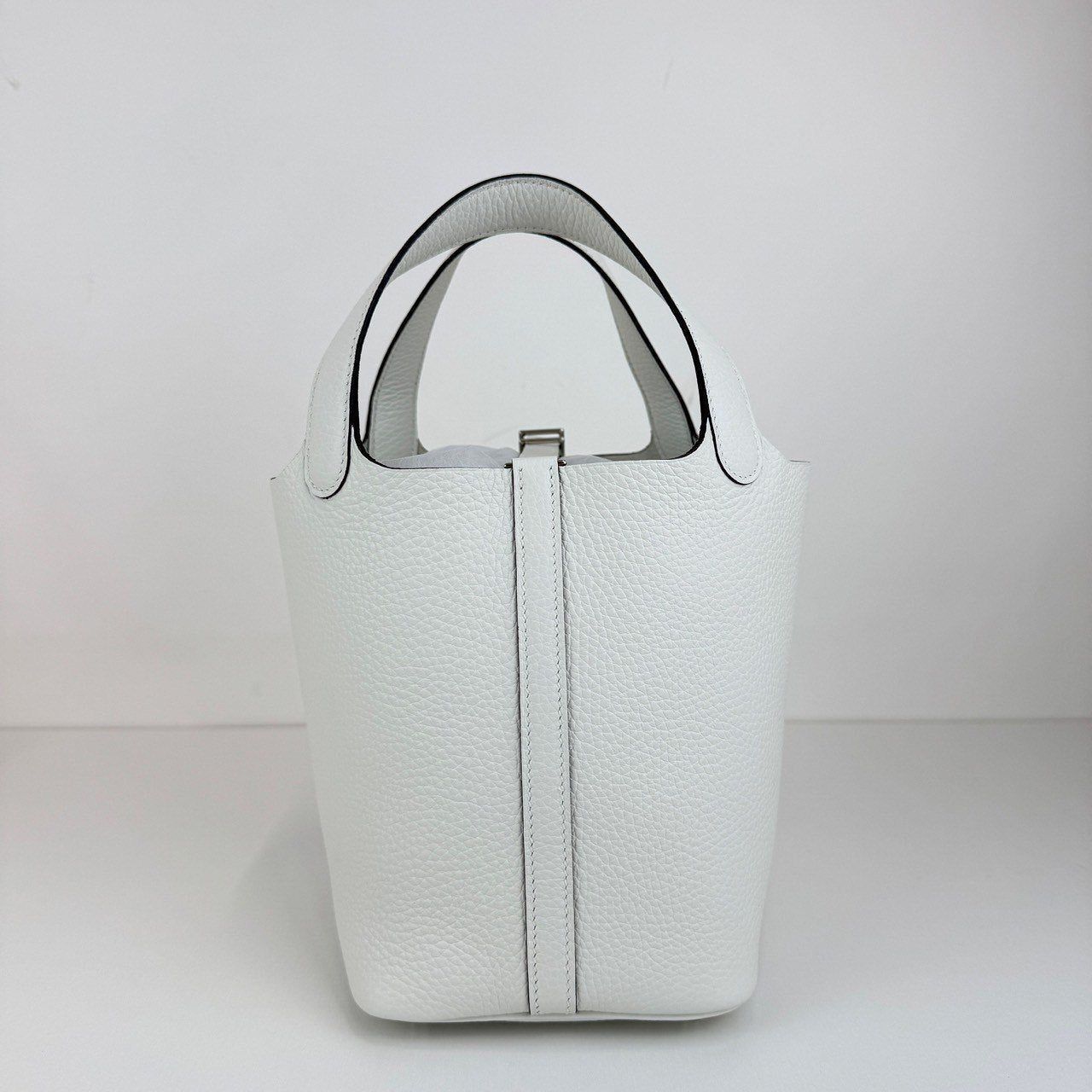 Picotin Lock PM ピコタンロック PM White ホワイト Taurillon Clemence トリヨンクレマンス PHW シルバー金具 Stamp-W W刻印