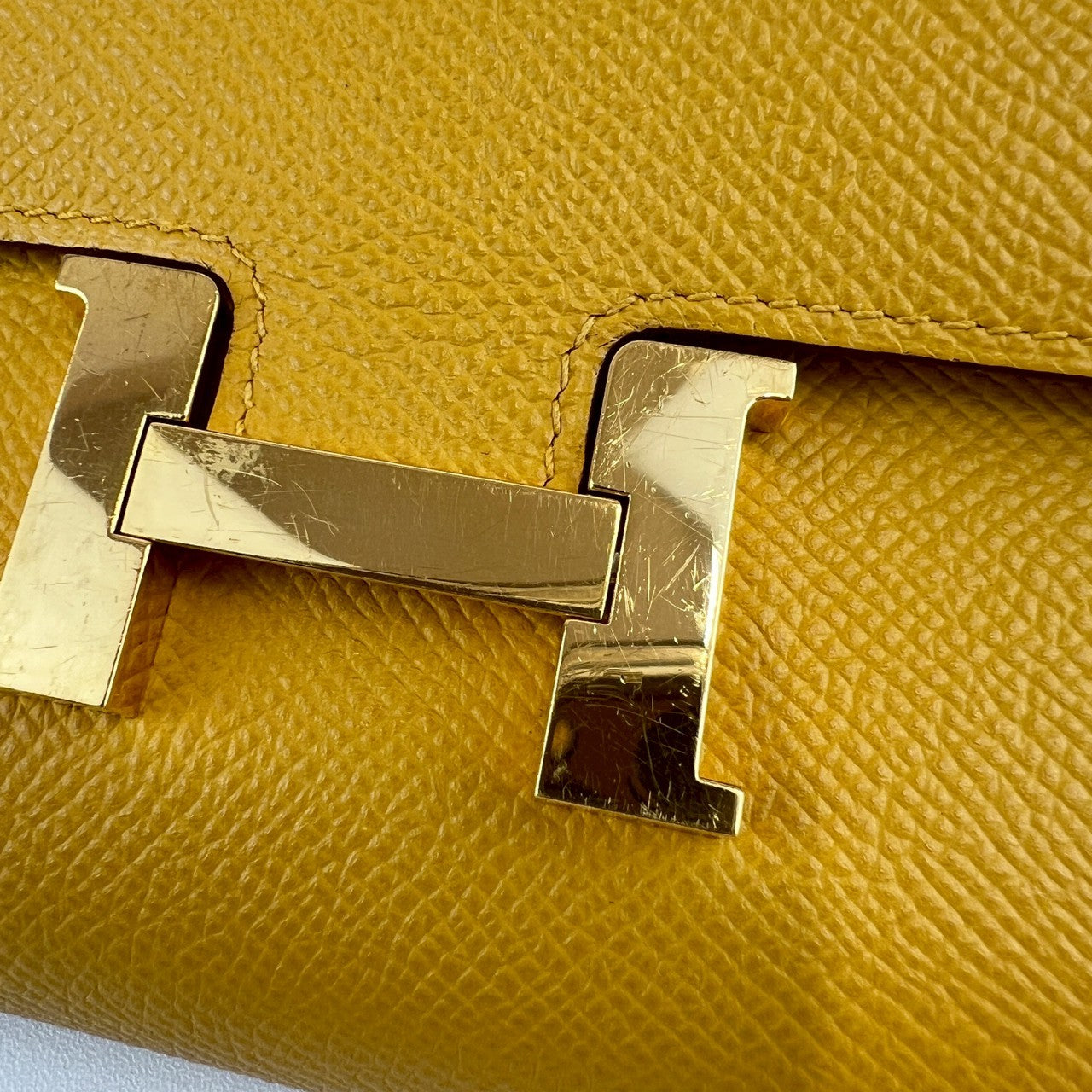 Constance To Go コンスタンストゥーゴー Jaune naples ジョーヌナプル GHW ゴールド金具 Z刻印 Epsom エプソン