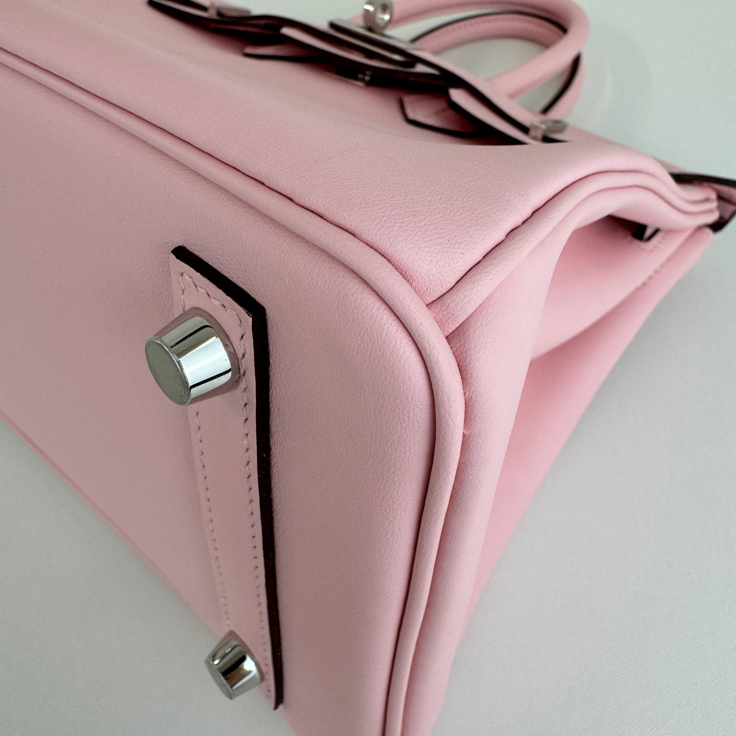 Birkin25 バーキン25 Rose sakura ローズサクラ Swift スイフト PHW シルバー金具 Stamp-W W刻印